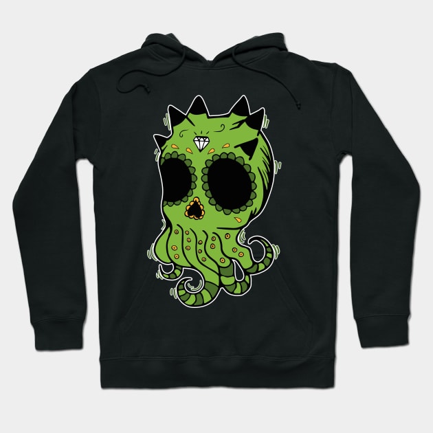 Skull Sea Creature Hoodie by desperateandy